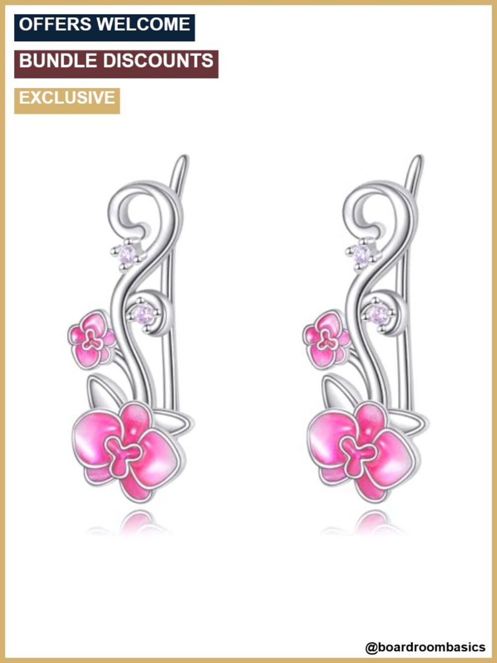 925 Sterling Silver Dragonfly Ear Climbers Ear Cuffs Hypoallergenic Jewelry Gift
